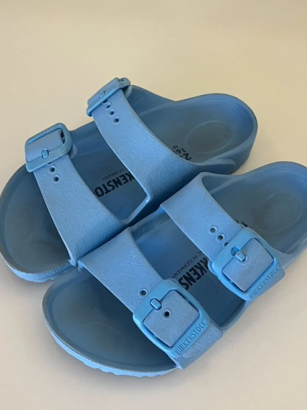 Toddler Blue Birkenstock Sandals EVA Size 8 Slides